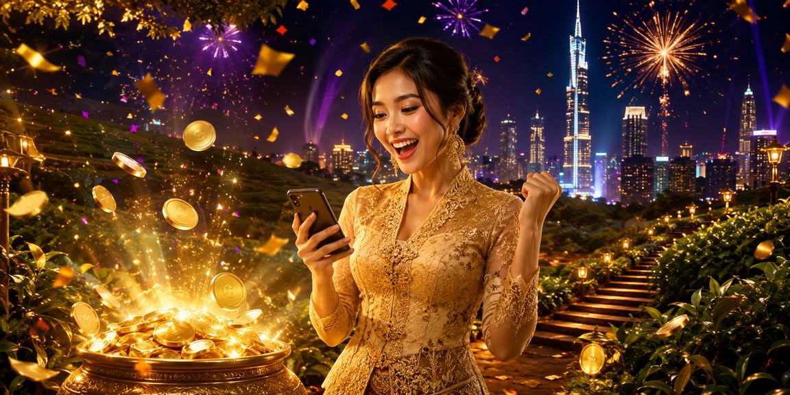 Pengguna Kuala Lumpur mengakses pertaruhan sukan melalui telefon dengan pakaian kebaya